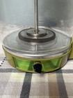 Vtg Sunbeam Deluxe Glass Percolator P-cj Avocado Green Wheat 70s See Description