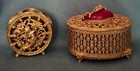 Vintage Florenza Mermaid Lipstick Holder   Trinket   Jewelry Box Set Mint Signed