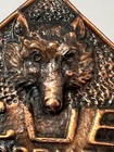 Vintage Bsa Boy Scouts Of America Brass bronze Metal Cub Scout Paper Weight  ak 
