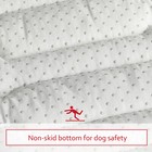 Soft Dog Bed Mat With Cute Prints Kennel Pad Crate Bed Anti-slip Bottom Navy