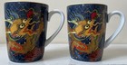 Two Williams Sonoma Lunar New Year Chinese Dragon Mugs   Brand New  Excellent