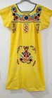 Mexican Puebla Dress Hand Embroidered Boho Peasant Cinco De Mayo Fiesta Tunic