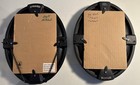 Pair Of Disney Parks Disneyland disney World  Silhouette Oval Picture Frame 5x7