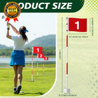 Golf Flagstick 6ft Golf Pin Flag Hole Cup Set Putting Green Flags And Poles