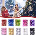 24pcs box Christmas Glitter Ball Ornaments Xmas Tree Ball Party Decor 1 18 