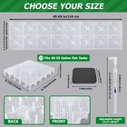 Undergravel Aquarium Filter For 40-55 Gallon Tanks  40 - 55 Gallons 21 Clear