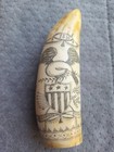 Scrimshaw Reproduction From Ship    susan    - Sperm Whale Tooth -dated 1830