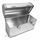 Plain Metal Dome Lunch Box - Silver - Worker Style Domed Lunchpail Lunchbox Pail