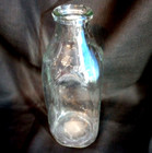 Vintage Mbs Inc Universal Milk Bottle Service Glass Clear Quart Cincinnati Euc