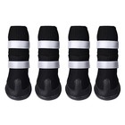 4pcs Anti-slip Dog Sock Boots Waterproof Reflective Grip Pet Shoes Paw Protector