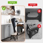 Wooden Step Stool For Adults And Kids  Step Stool For High Bed With Non-slip    