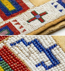 Native American Indian Sioux Lakota Saddle Blanket Buffalo Hide Beaded Handmade