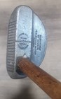 Antique Vintage Unusual Mills  Alum Mallet Hickory Wood Shaft Golf Club Putter