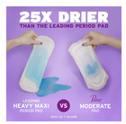 Poise Women s Incontinence Pads  5 Drop Maximum Absorbency  Long Length  39 Coun