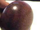 Antique Wooden Sock Darner W  Turned Rosewood Handle Good Condition