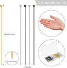 500 Pcs 2 Inch 50 Mm Brass Head Ball Pins Eye Pins For Jewelry Making Craft Earr