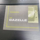 Introducing The Gazelle Car Sales Brochure Flyer Vtg Original   Paperwork
