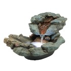 20  Indoor outdoor River Rock Waterfall Fountain With Led Lights - Tabletop Deco
