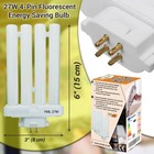 27w Daylight Fluorescent Light Bulb For Study Lamps  Gx10q-4     4 Pin Cfl  650   
