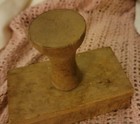 Antiqe Vintage Kitchen Double Rosebutter Stamp Mold 5 In X 2 In