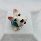 Anthropomorphic Westie Terrier Dog In Blue Coat Vintage Japan Ceramic Figurine
