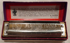 Vintage M Hohner Marine Band C Harmonica In Box No 1896 Germany