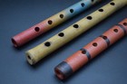 Japanese Antique Vintage Transverse Flute Instrument Length 33 0  34 0cm  a843-4