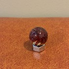 Vintage Handmade Art Glass Artist Signed Jd Shooter Marble 1 17    Large Red  19