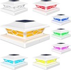 Solar Powered Outdoor Lights For Fence Deck Posts 4x4 6x6 Wood 4x4 5x5 Vinyl Led