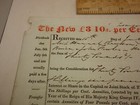 1840 England Annuities Dividends Received The New Three Pounds Paper Document