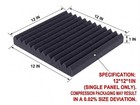 96 Pack Acoustic Foam Panel Wedge Studio Soundproofing Wall Tiles Black 12  X 12