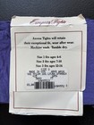 Nos Vtg Axcess Purple European Tights Footless Lace Trim Hose  kids 3 12-14