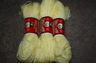 3 Vintage Aunt Lydia s Heavy Rug Yarn Skeins 100  Kodel Polyester 70 Yds 505 Lt