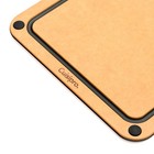 Cuisipro Fibre Wood Cutting Board With Silicone Feet  12 X 9 Inch  Natural slate
