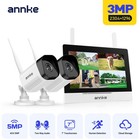 Annke Wireless 4ch Nvr 7  Monitor 3mp Audio Security Camera System Two-way Audio