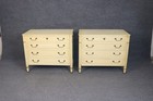 Fine Pair Of Creme Painted French Directoire Style Commodes