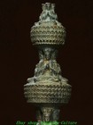 9   Old Tibet Tibetan Buddhism Bronze Gilt Stupa Pagoda Tower Buddha Statue