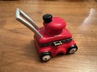 Vintage Ceramic Hinged Trinket Box Red Lawn Mower With Sheers