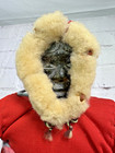 Native Inuit Eskimo Handmade 10  Doll W  Carved Soapstone Head face Vintage