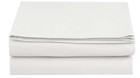 1500 Series Double Brushed Flat Sheet  Queen Size  White