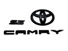 New 3ps 2018-2024 Toyota Camry Se Matte Black Emblem Overlay Kit 8th Gen Camry