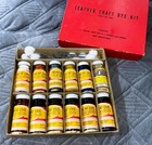 2 Vintage Tandy Leather Craft Dye Kits Heat Color  Box Stock 2031   2040