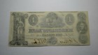  1 1852 Washington D c  Obsolete Currency Bank Note Bill  Merchants Bank Dc Xf  
