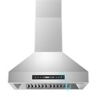 900cfm 30in Wall Mount Range Hood Stainless Steel Kitchen Vent Power Suction New