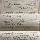 Indenture 1874 Addie S Kingman Landis Nj Family Signed Betsy Beals Dexter Maine