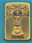 Vintage 1996 Champagne Surprise Barrett Smythe Brass Zippo Lighter New