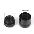 1 2-28 Aluminum End Caps Black High Quality 6061 Aluminum C Cell Cap Set