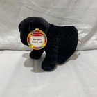 Melissa   Doug Benson Black Lab Puppy Dog 10    Plush Stuffed Animal Labrador Toy