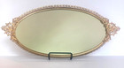 Vintage Matson Gold Gilt Hollywood Regency  Ormolu Mirror vanity Tray   Vase