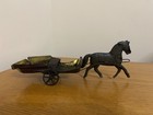 Tin Horse Drawn Wagon Early American Fallows Brown A7-83